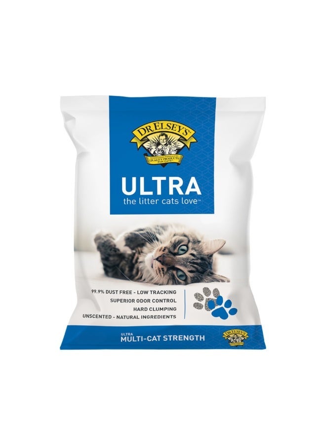 دي آر. إلسي رمل القطط الطيني المتكتل فائق النعومة من دكتور إلسي، منتج متعدد القطط - الأحجام: أكياس بوزن 18 رطلاً و 40 رطلاً. - Image 3